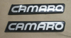 88-90 Camaro Silver Ground Effect Lettering Emblem Emblems Pair